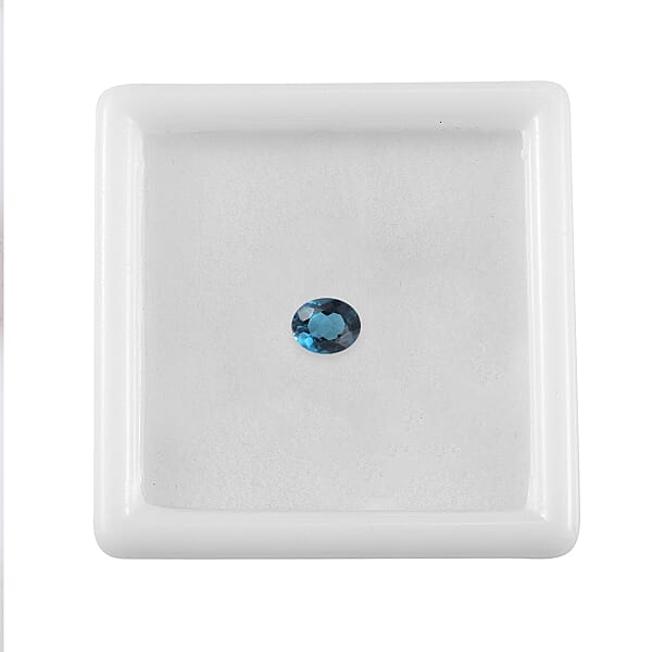 0.38 Ctw Oval Cut London Blue Topaz Loose Gemstone (5x4 Mm)