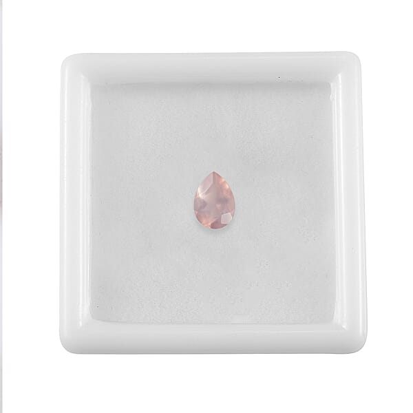 0.52 Ctw Pear Cut Rose Quartz Loose Gemstone (7x5 Mm)
