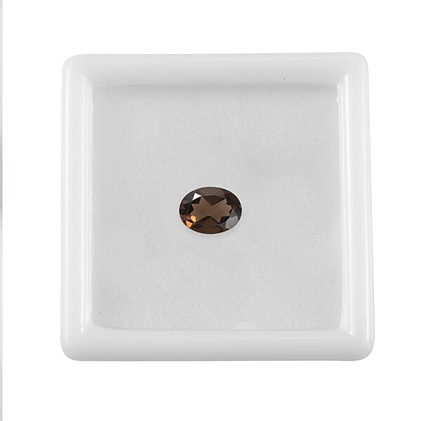 0.90 Ctw Oval Cut Smoky Quartz Loose Gemstone (8x6 Mm)