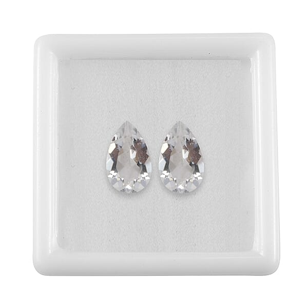 1.20 Ctw Pear Cut Brazilian Petalite Loose Gemstone (Set Of 2) (8x5 Mm)