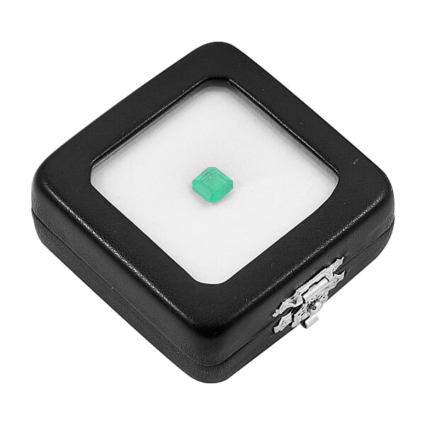 1.25 Ctw Square Asscher Cut Emerald Loose Gemstone – AAAA Grade Free Size (Zambia)