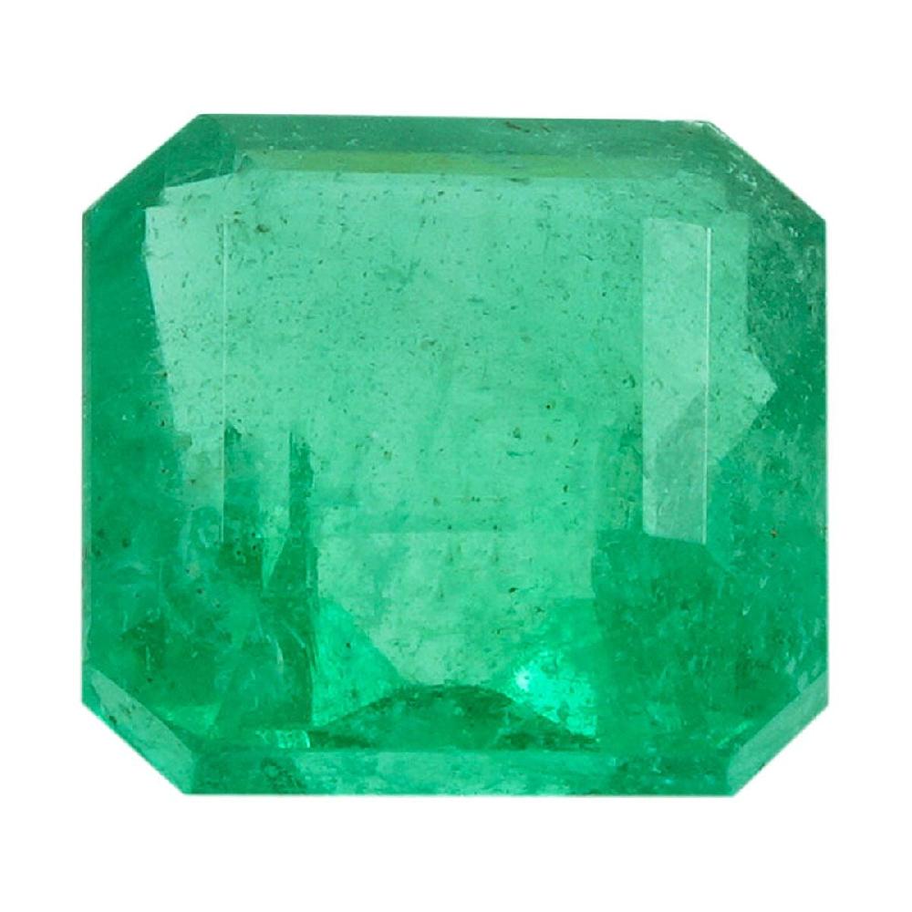 1.25 ctw Square Asscher Cut Emerald Loose Gemstone – AAAA Grade Free Size (Zambia)