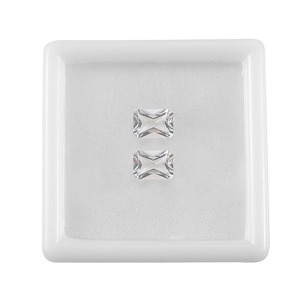 1.47 Ctw Octagon Cut Brazilian Petalite Loose Gemstone (Set Of 2) (7x5 Mm)