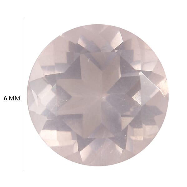 1.55 Ctw Round Cut Rose Quartz Loose Gemstone (Set Of 2) (6 Mm)