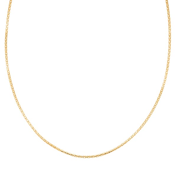 1.5mm Fancy Luca Necklace In 10K Yellow Gold 4.1 Grams 22 Inches