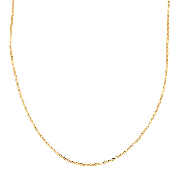1.5mm Rolo Chain Necklace In 18K Yellow Gold 1.6 Grams 20 Inches