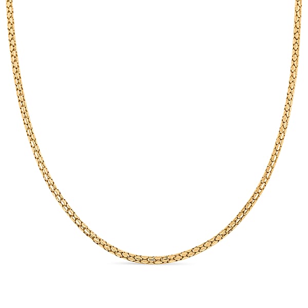 1.7mm Hollow Luca Necklace In 10K Yellow Gold 5.3 Grams 24 Inches