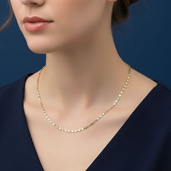 1.8mm Valentino Chain Necklace In 18K Yellow Gold 1.5 Grams 18 Inches