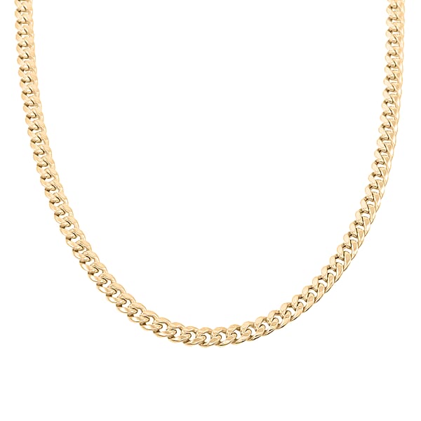 10K Yellow Gold 2.7mm Hollow Miami Cuban Necklace (24 Inches) (6 G)