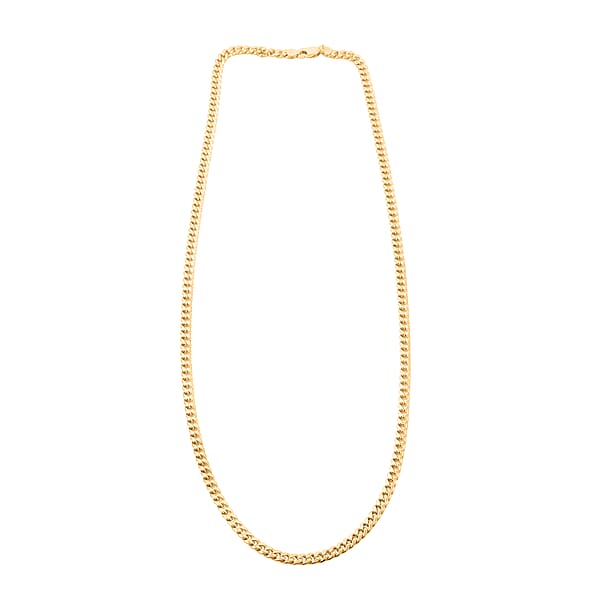 10K Yellow Gold 2.7mm Hollow Miami Cuban Necklace (24 Inches) (6 G)