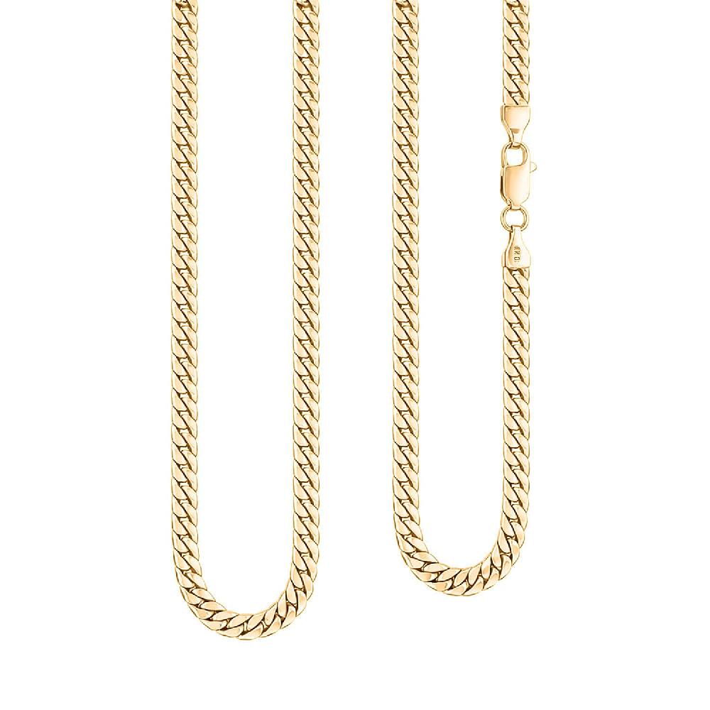 10K Yellow Gold 4.1mm Alexander Necklace 24 Inches 12.40 Grams