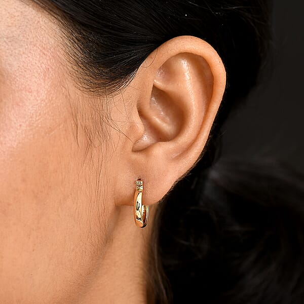10K Yellow Gold Eternal Hoop Earrings (2.95 Grams)