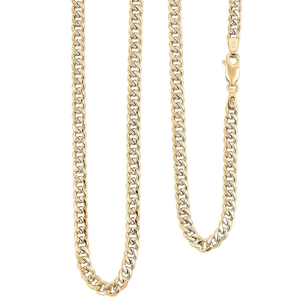 10K Yellow Gold Miami Cuban Chain Necklace (24 Inches) (3.7mm 7.4 Grams)