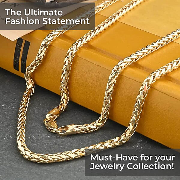 10K Yellow Gold Palma Chain Necklace (22 Inches) (2.5mm 6.25 Grams)