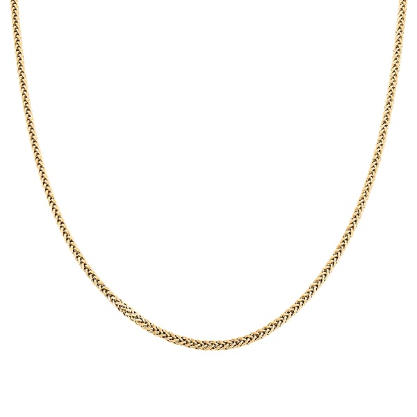10K Yellow Gold Palma Chain Necklace (22 Inches) (6.5 G)
