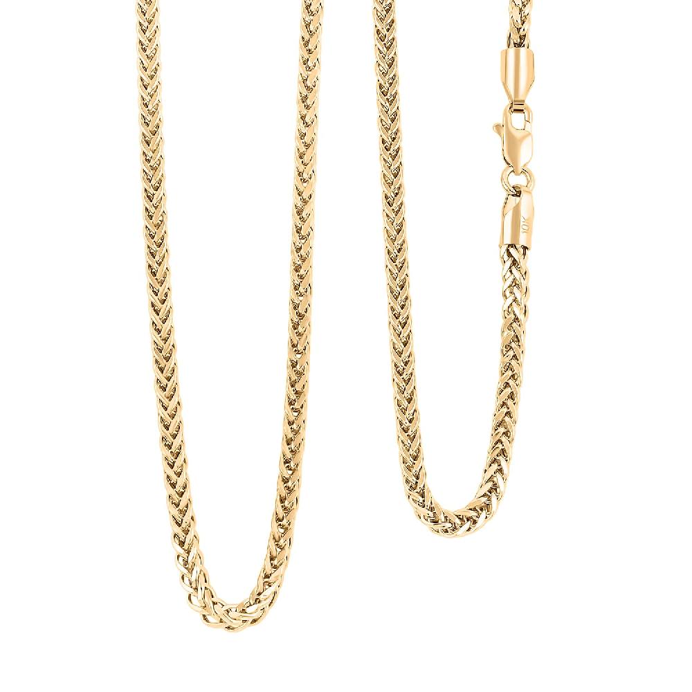 10K Yellow Gold Palma Chain Necklace (22 Inches) (6.5 g)