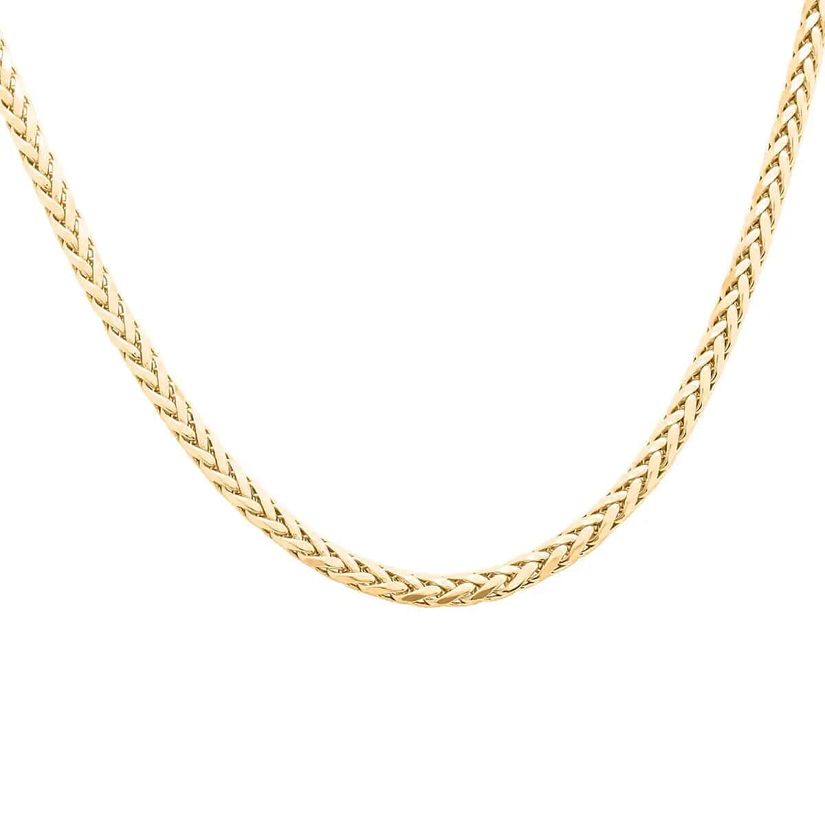 10K Yellow Gold Palma Chain Necklace (24 Inches) (2.5mm 6.90 Grams)