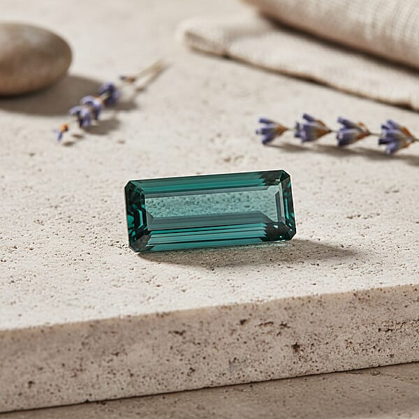 12.95 Ctw Baguette Lagoon Tourmaline Loose Gemstone – AAAA Grade Free Size