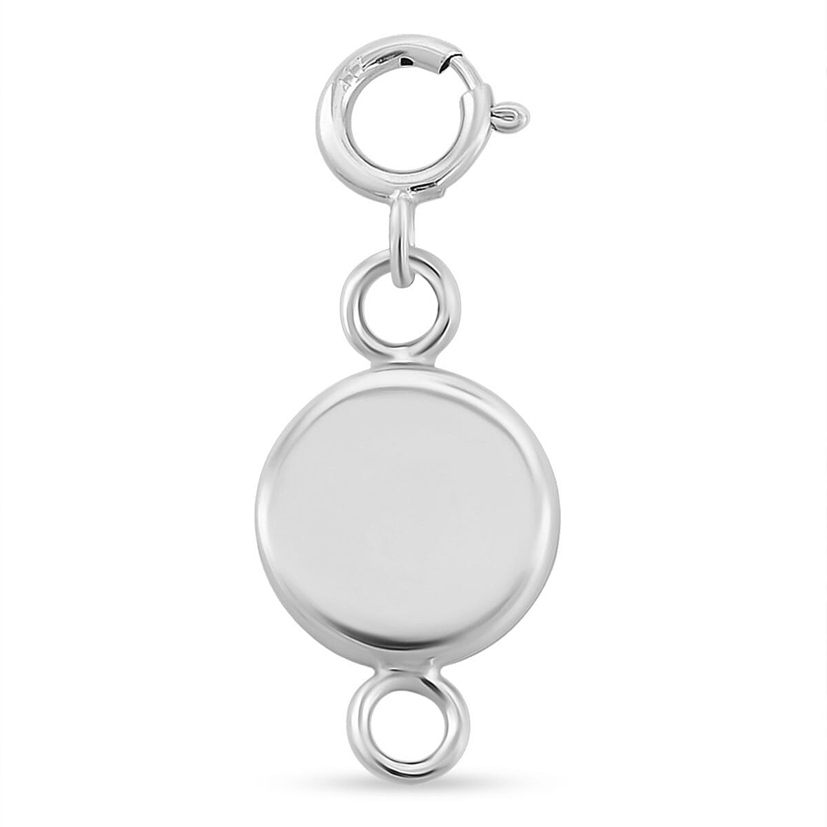14K White Gold Magnetic Lock With Ring Spring Lock (1.80 G)