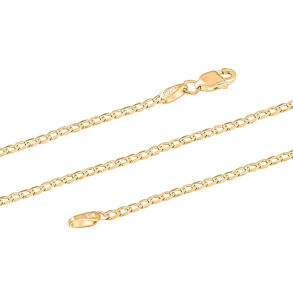 14K Yellow Gold 2.5mm Cuban Necklace 20 Inches 3 Grams