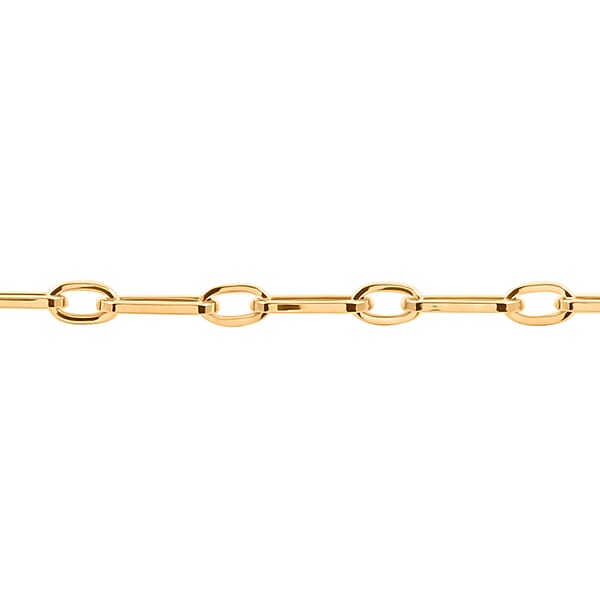 14K Yellow Gold 5mm Paperclip Bracelet (7.50 In) 3.60 Grams