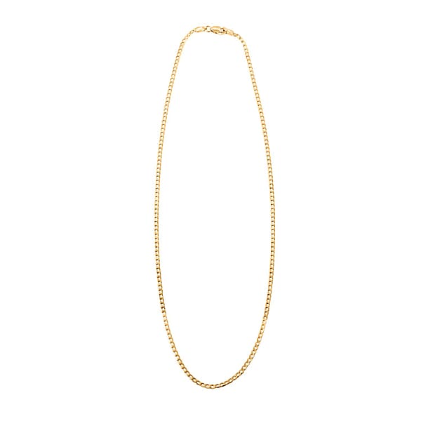 14K Yellow Gold Cuban Chain Necklace (22 Inches) (2mm 1.86 Grams)