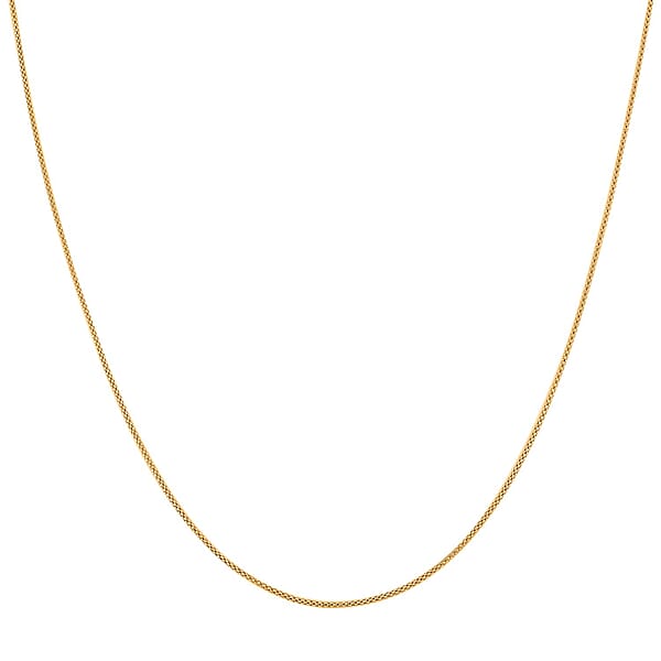 14K Yellow Gold Over Sterling Silver Necklace 18-24 Inches 4.20 Grams