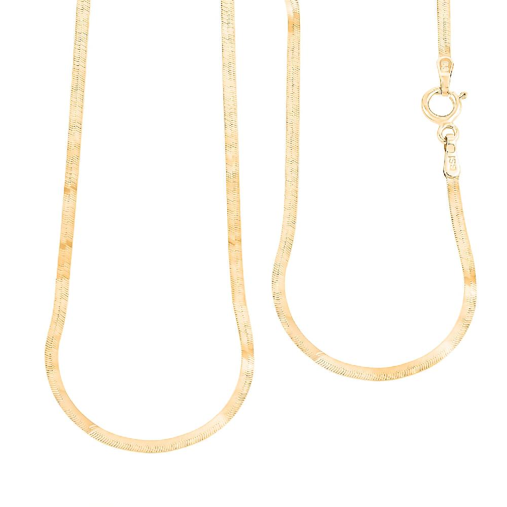 18K Yellow Gold Snake Chain Necklace 2.7 Grams (20 Inches)
