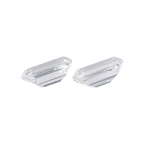 2.06 Ctw Octagon Cut Swarovski Zirconia Loose Stone (Set Of 2) (6x4 Mm)