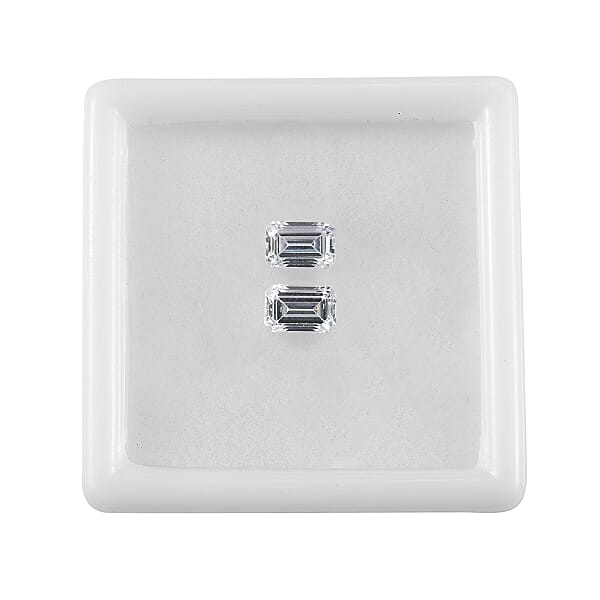 2.06 Ctw Octagon Cut Swarovski Zirconia Loose Stone (Set Of 2) (6x4 Mm)