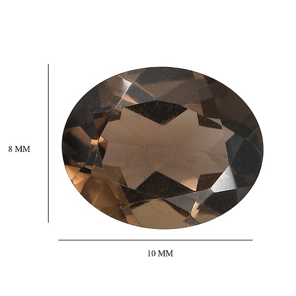 2.16 Ctw Oval Cut Smoky Quartz Loose Gemstone (10x8 Mm)