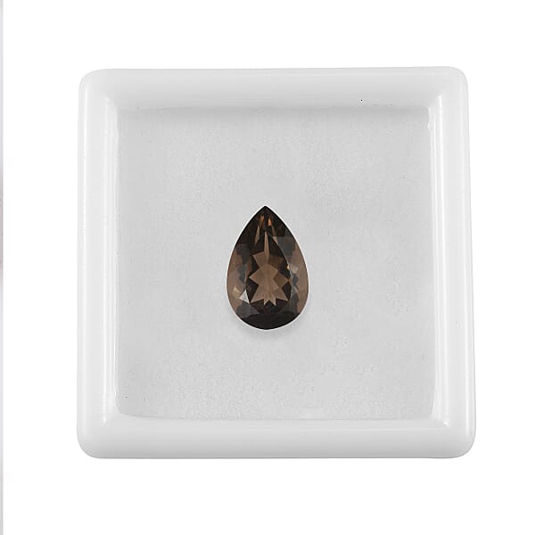 2.23 Ctw Pear Cut Smoky Quartz Loose Gemstone (12x8 Mm)