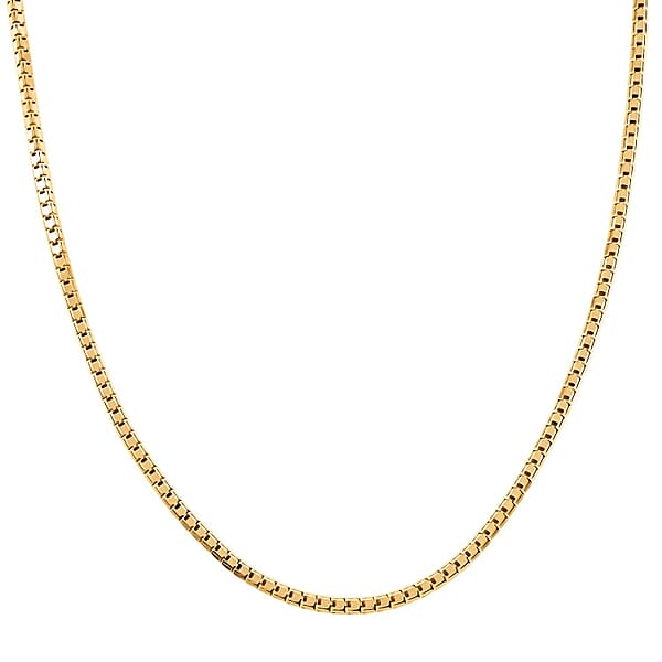 2.5mm Modena Box Chain Necklace In 10K Yellow Gold 8 Grams 20 Inches