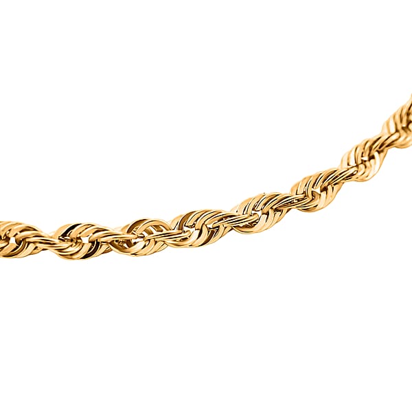 2.5mm Rope Chain Bracelet In 10K Yellow Gold (7.00 In) 1.5 Grams