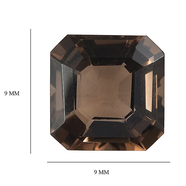 2.88 Ctw Octagon Cut Smoky Quartz Loose Gemstone (9x9 Mm)