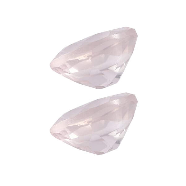 2.92 Ctw Oval Cut Rose Quartz Loose Gemstone (Set Of 2) (9x7 Mm)