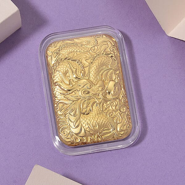 24K Golden Dragon Emboss Sheet (31x45.5mm) 10mg