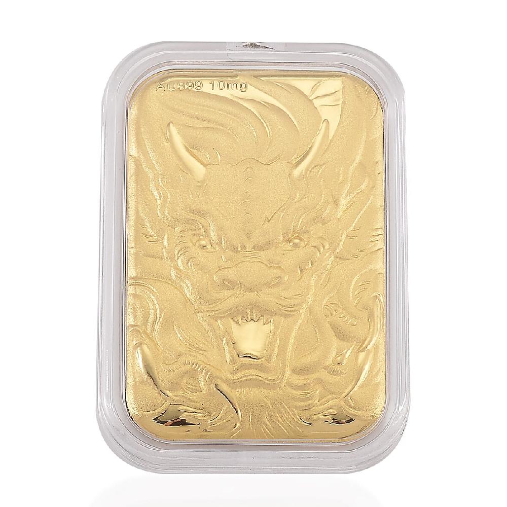 24K Golden Dragon Emboss Sheet 31x45.5mm 10mg