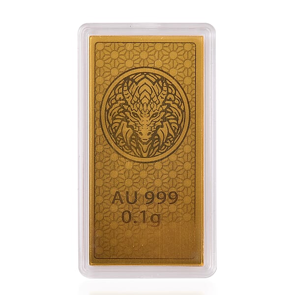 24K Golden Dragon Emboss Sheet 55x30mm 100mg