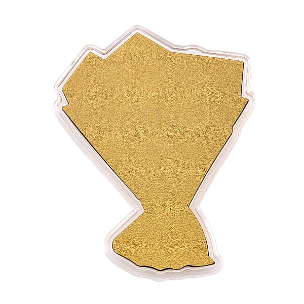 24K Golden Forever Rose Bouquet Emboss Sheet With Book Packaging 10mg