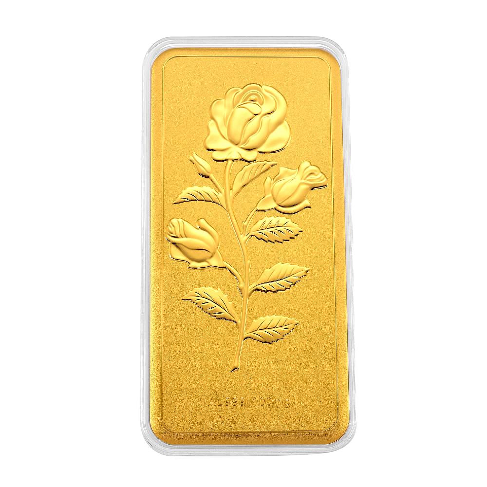 24K Golden Forever Rose Embossed Sheet (156x76.4mm)100mg