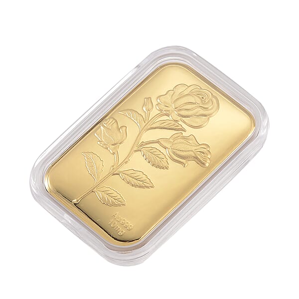 24K Golden Love Rose Emboss Sheet 31x45.5mm 10mg