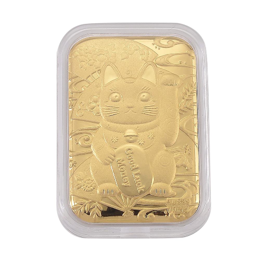 24K Golden Lucy Money Cat Emboss Sheet 31x45.5mm 10mg