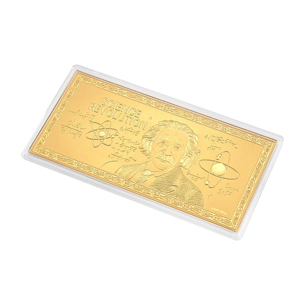 24K Golden Science Revolution Embossed Sheet (155x75mm) 100mg