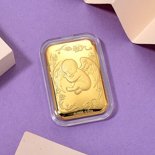 24K Yellow Gold Angel Dreams Emboss Sheet 10mg