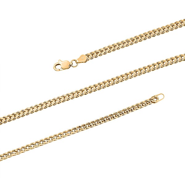 2mm Franco Chain Necklace In 18K Yellow Gold 20 Inches 5.80 Grams