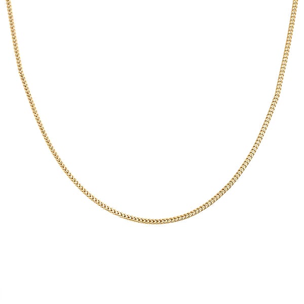 2mm Franco Chain Necklace In 18K Yellow Gold 22 Inches 6.4 Grams