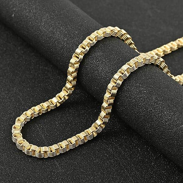 3.2mm Box Byzantine Necklace In 10K Yellow Gold 11.35 Grams 26 Inches