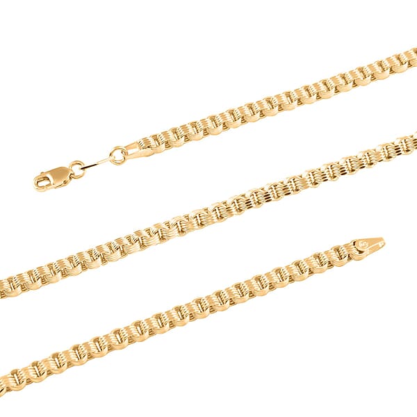 3.2mm Box Byzantine Necklace In 10K Yellow Gold 11.35 Grams 26 Inches