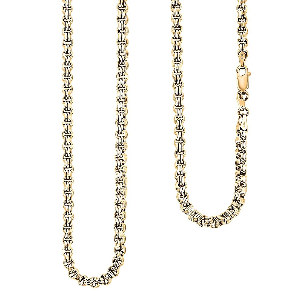 3.2mm Byzantine Chain Necklace in 10K Yellow Gold 11.4 Grams 26 Inches